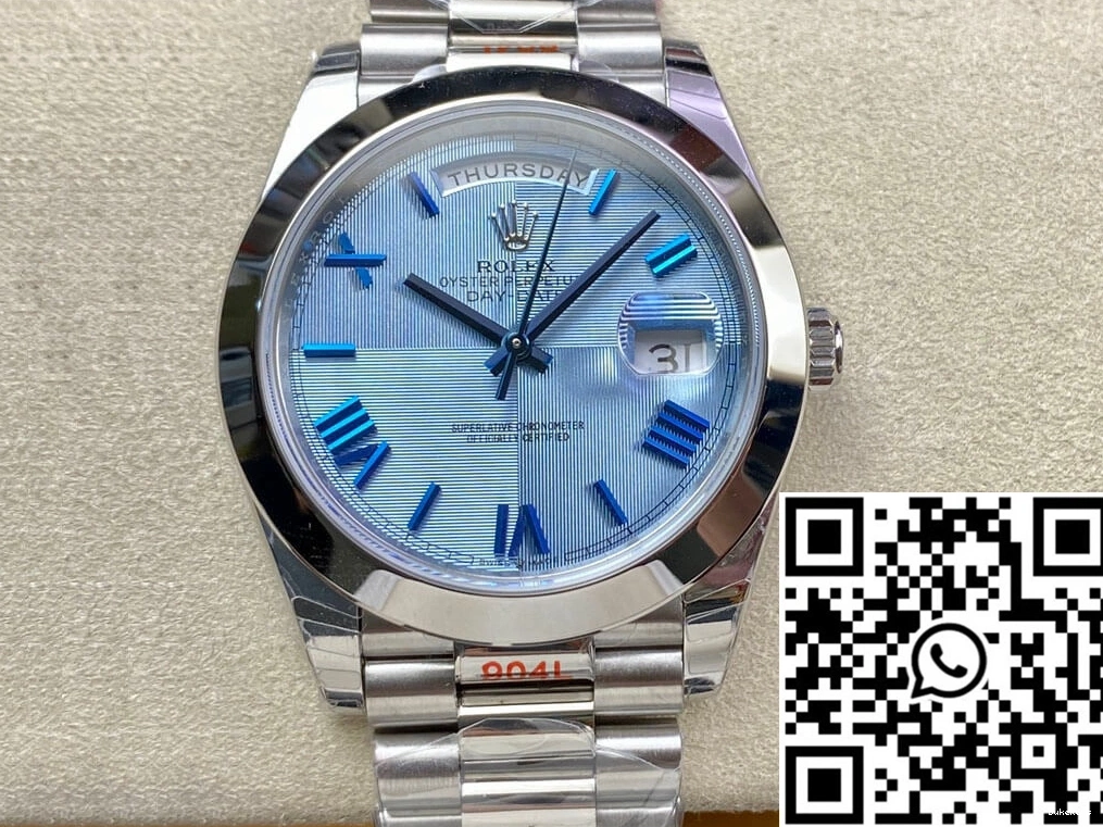 Date Dial EW Factory Day Blue Rolex M228206-0001 0712